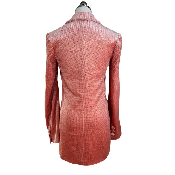 Alice McCall Midnight Jacket Pink Double Breasted Velvet Blazer - Picture 11 of 12